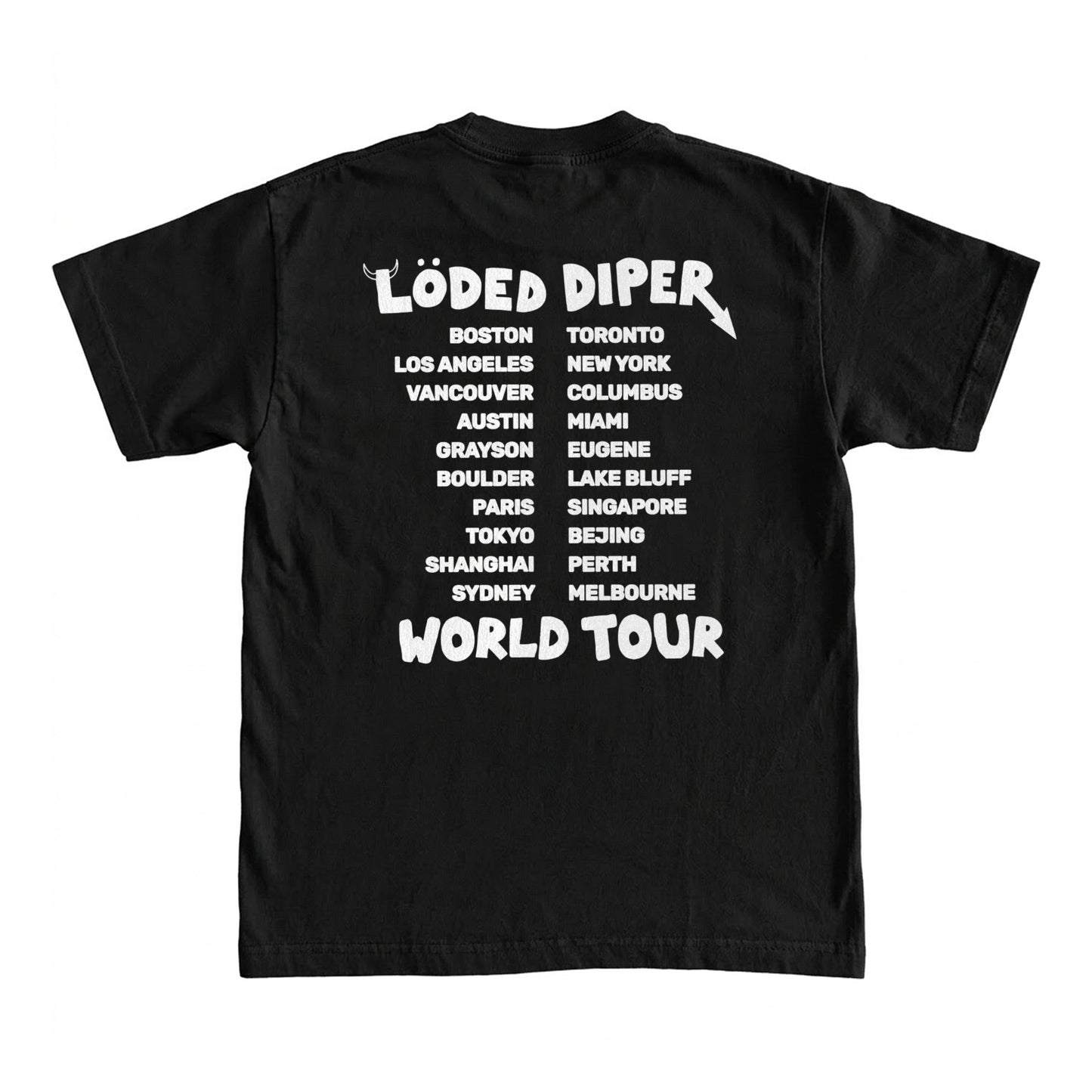 Loded Diper World Tour Shirt