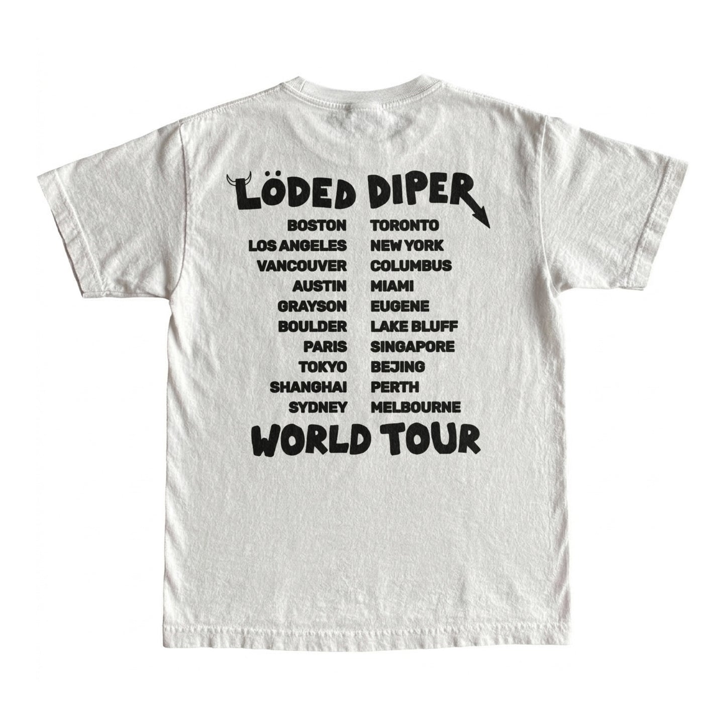 Loded Diper World Tour Shirt