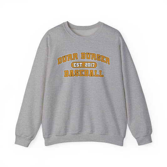 Durr Burger Baseball Sweatshirt, Sport Grey - Failure International