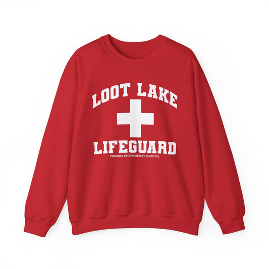 Loot Lake Lifeguard Sweatshirt, Red - Failure International